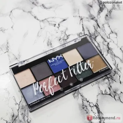 Палітра тіней nyx perfect filter shadow palette - «палетка perfect filter - 05 marine layer