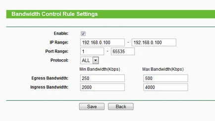 Cum se utilizează funcția de control al lățimii de bandă pe router wireless TP-LINK