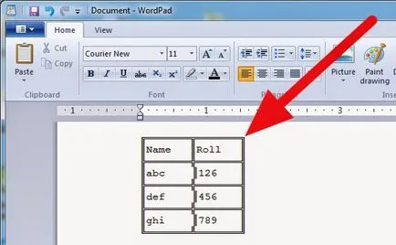 Как да направим WordPad кадър