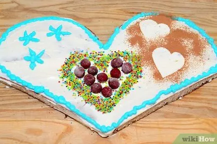 Hogyan készítsünk egy tortát a szív alakú