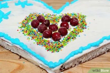 Hogyan készítsünk egy tortát a szív alakú