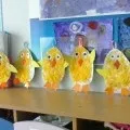 Великодні курчата з серветок