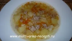 Перлова каша з курячим філе в мультиварці