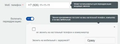 Переклад вхідних дзвінків