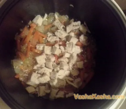 Перловка з куркою в мультиварці рецепт з овочами (куркою) Перловка з куркою в мультиварці рецепт з овочами
