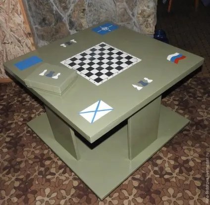 Переробка журнального столика (рази проміжною сушкою кожного) Переробка журнального столика