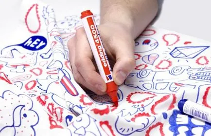 Hogyan lehet megjeleníteni a marker foltot ruhát, egyszerű módszerekkel