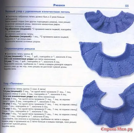 Cum să Knit spițe frill - 20 variante - feminin lume