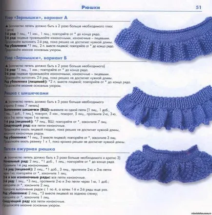 Cum să Knit spițe frill - 20 variante - feminin lume