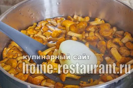 Hogyan megsütjük chanterelles recept lépésről lépésre fotók - home étterem