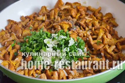 Hogyan megsütjük chanterelles recept lépésről lépésre fotók - home étterem