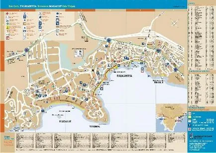 Карта на Балеарските острови - Майорка, Менорка, Ибиса, Палма де Майорка на картата на света и т.н.