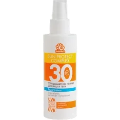 Produse cosmetice și sunblock în soare cu spf