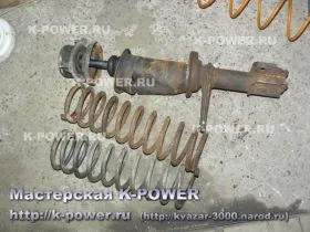 K-power, felfüggesztés tuning szem merevebb rugók márkától