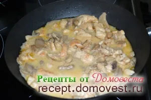 Csirke Stroganoff (csirke Stroganoff) - receptek domovesta