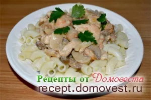 Csirke Stroganoff (csirke Stroganoff) - receptek domovesta