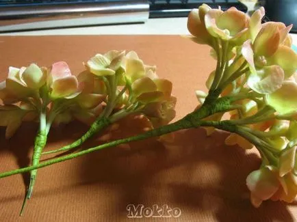 Lepim hortenzia virág polimer agyag - Fair Masters - kézzel készített, kézzel készített