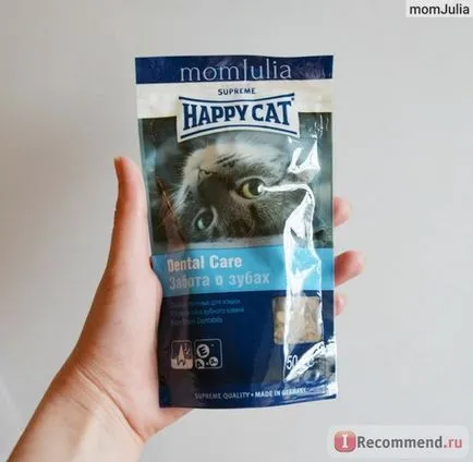 Лакомства за котки Happy Cat бисквити за профилактика на зъбен камък - 