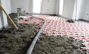 Gépesített félszáraz betonaljzat végrehajtási szakaszai