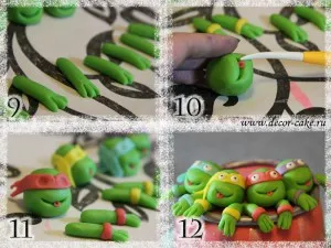 A mester osztály díszítő sütemények Ninja Turtles, díszíteni sütemények