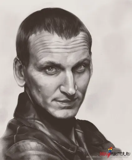 Як намалювати портрет олівцем у photoshop (чоловік) Як намалювати портрет олівцем у photoshop