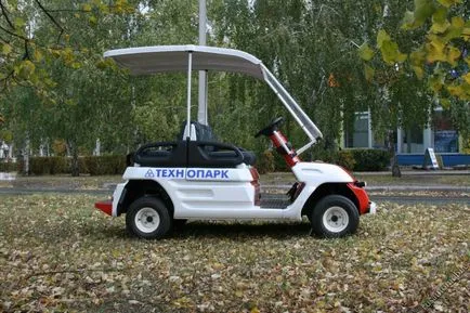 Mite primul coș de golf serial românesc, mașina română