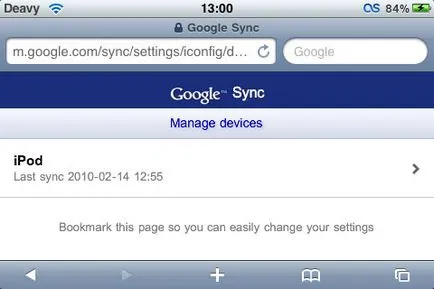 Customize Google Sync iPhone és iPod touch, a blog Mac, iPhone, iPad és egyéb Apple-trükkök