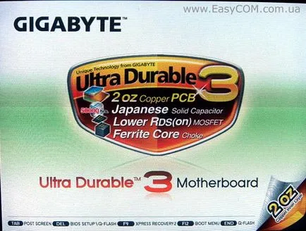 Преглед дънна платка GIGABYTE GA-ep45-ud3p в нова технология Ultra Durable 3 - ревюта, тестове