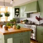 Olive Bucătărie 50 de fotografii, o bună combinație de verde de măsline