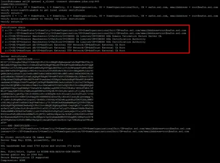 OpenSSL, verificarea ssl-certificat prin