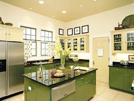 Olive kép olive green konyha, belsőépítészet, tapéta, fal, amely egyesíteni