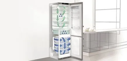 Különösen hűtőszekrények és fagyasztók liebherr technológia