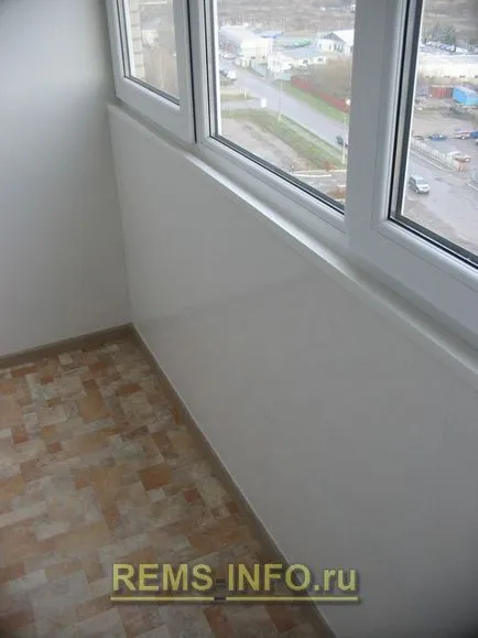 Befejező erkély pvc panelek műanyag védőburkolattal ellát erkély kezét, javítás erkélyek és loggiák