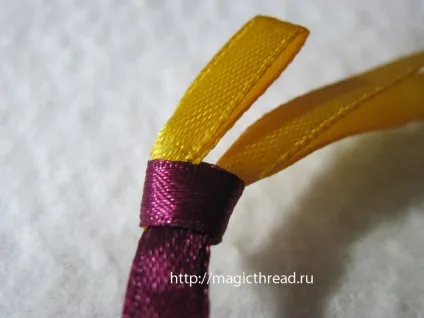 Плетіння фенечек зі стрічок схема плетіння і відео уроки (плетіння) Плетіння фенечек зі стрічок схема плетіння і відео уроки