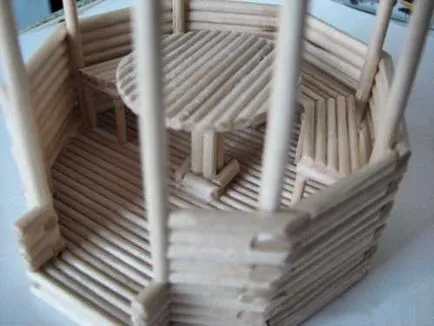 Pas cu pas tutorial pentru crearea unui model de lemn scobitori chioșc fabrica hobby-