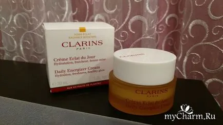 Ница лек крем за лице на Clarins! Clarins крем Eclat дю Jour ежедневно енергизиращ крем