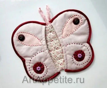 Potholder пеперуда модел и майсторски клас, artappetite