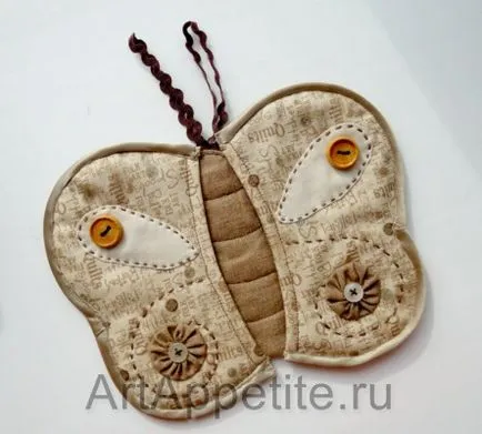 Potholder пеперуда модел и майсторски клас, artappetite