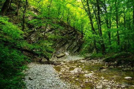 cascade Pshadskie și dolmene în valea râului Pshada