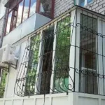 Baruri pe balcon și loggia forjate, metal, carcase foto