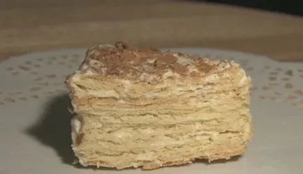 Receptek torta Napóleon főzés klasszikus, körökre, a legjobb