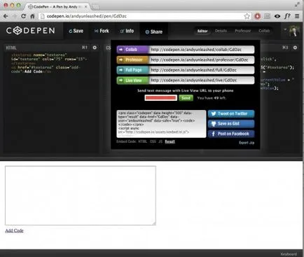 Útmutató a használata codepen segítsen nekünk, és segít a webmester