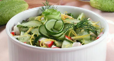 Салата от краставици с магданоз през зимата - стъпка по стъпка рецепта със снимки