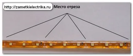 Підключення світлодіодної стрічки, замітки електрика (стрічка) Підключення світлодіодної стрічки, замітки електрика
