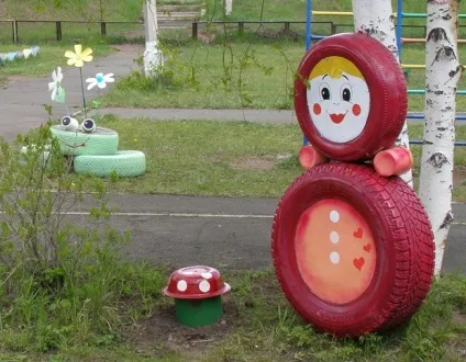 Вироби з шин для саду та городу своїми руками 1 (ню) Вироби з шин для саду та городу своїми руками 1