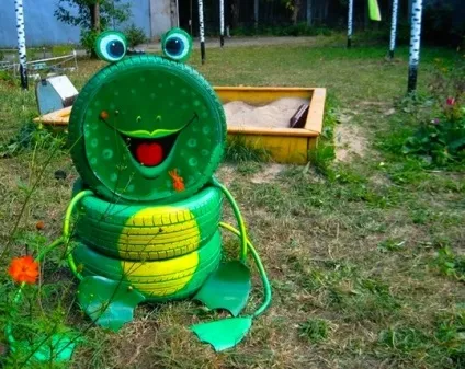 Вироби з шин для саду та городу своїми руками 1 (найсмішніше) Вироби з шин для саду та городу своїми руками 1
