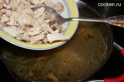 Sajt leves csirkével és gombával - recept fotókkal 1