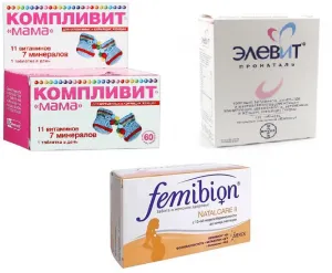 Preparate Comparison komplivit MUM și Eleven femibion