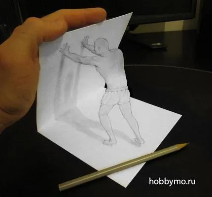 Член 3d рисунки с молив