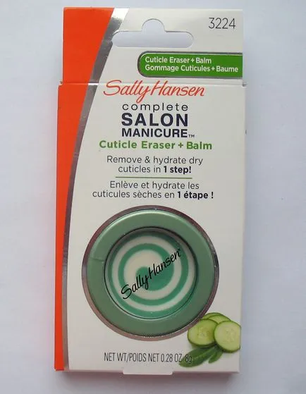 Mijloace de a furniza și de a elimina complet cuticula salon de manichiură cuticule radieră balsam, sally hansen